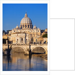 Sant'Angelo Bridge and St. Peter's Basilica by Anonymous