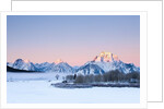 Oxbow Bend in Grand Teton National Park in winter by Anonymous
