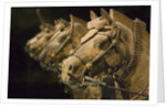 Terra cotta horse chariot, Emperor Qin Shihuangdi's Tomb, Xian, Shaanxi, China by Anonymous
