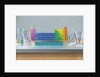 Periodic table of the elements with glassware by Anonymous