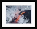 Steam and lava from eruption at Eyjafjallajokull glacier by Anonymous