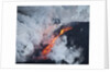 Steam and lava from eruption at Eyjafjallajokull glacier by Anonymous