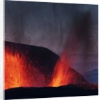 Lava erupting from Eyjafjallajokull by Anonymous