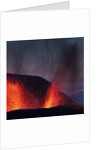 Lava erupting from Eyjafjallajokull by Anonymous