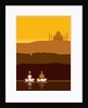 Couple meditating in front of the Taj Mahal by Anonymous