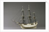 Napoleonic prisoner of war ship model by Anonymous