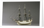 Napoleonic prisoner of war ship model by Anonymous