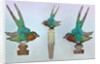 British Arts and Crafts hair combs with swallows by Anonymous
