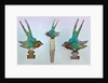 British Arts and Crafts hair combs with swallows by Anonymous