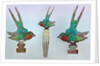 British Arts and Crafts hair combs with swallows by Anonymous