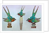British Arts and Crafts hair combs with swallows by Anonymous