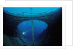 Scuba diver exploring a shipwreck, Papua New Guinea, Coral Sea. by Anonymous