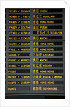 Arrival and departure board by Anonymous