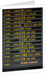 Arrival and departure board by Anonymous