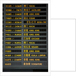 Arrival and departure board by Anonymous