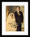 Husband and wife in a wedding portait, ca. 1916 by Anonymous