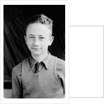 Ten year old boy in a school portrait by Anonymous