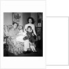 Family group in their living room, ca. 1958 by Anonymous
