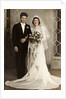 Wedding portrait of bride and groom, ca. 1939 by Anonymous