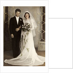 Wedding portrait of bride and groom, ca. 1939 by Anonymous