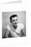 A skinny 21 year old boy in a portrait, ca. 1951 by Anonymous