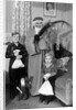 St. Nick visits with two German brothers, ca. 1948 by Anonymous