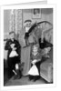 St. Nick visits with two German brothers, ca. 1948 by Anonymous