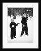 Two brothers play in the snow, ca. 1950 by Anonymous