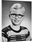 Eight year old school boy portrait, ca. 1954 by Anonymous
