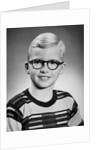Eight year old school boy portrait, ca. 1954 by Anonymous