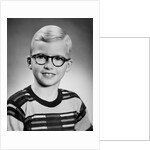Eight year old school boy portrait, ca. 1954 by Anonymous