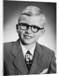 Eight year old school boy portrait, ca. 1954 by Anonymous