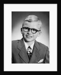 Eight year old school boy portrait, ca. 1954 by Anonymous
