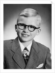 Eight year old school boy portrait, ca. 1954 by Anonymous