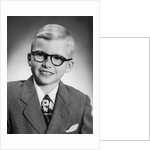 Eight year old school boy portrait, ca. 1954 by Anonymous