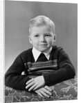 Five year old boy formal portrait, ca. 1951 by Anonymous