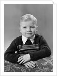Five year old boy formal portrait, ca. 1951 by Anonymous