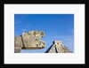 Pyramid of Kulkulcan and sculpture at Chichen Itza by Anonymous
