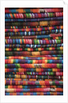 Textiles for sale in market in San Miguel de Allende by Anonymous