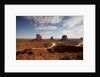 Night view of Monument Valley under the light of a full moon by Anonymous