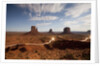 Night view of Monument Valley under the light of a full moon by Anonymous