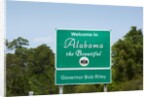 Welcome to Alabama highway sign by Anonymous