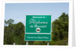 Welcome to Alabama highway sign by Anonymous