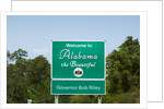 Welcome to Alabama highway sign by Anonymous