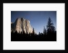Night View of El Capitan, illuminated by a full moon by Anonymous