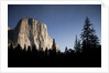 Night View of El Capitan, illuminated by a full moon by Anonymous
