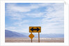 Road warning sign in Death Valley National Park by Anonymous