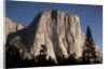 Night View of El Capitan, illuminated by a full moon by Anonymous