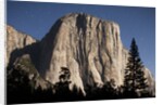 Night View of El Capitan, illuminated by a full moon by Anonymous