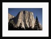 Night View of El Capitan, illuminated by a full moon by Anonymous